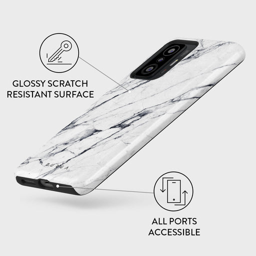 Satin White - Marble Xiaomi 11T / 11T Pro Case 3