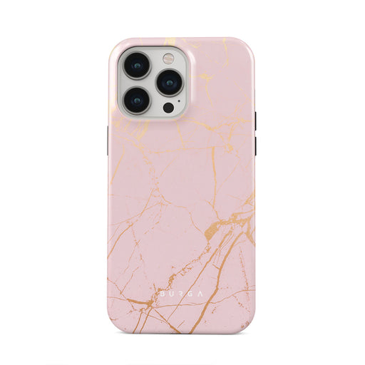 Peachy Gold - Pink Marble iPhone 13 Pro Max Case 5