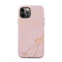 Peachy Gold - Pink Marble iPhone 12 Pro Case 5