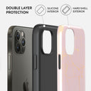 Peachy Gold - Pink Marble iPhone 12 Pro Case 6