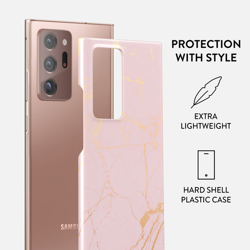 Peachy Gold - Pink Marble Samsung Galaxy Note 20 Ultra 4G / 5G Case 2