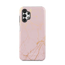 Peachy Gold - Pink Marble Samsung Galaxy A13 4G Case 1