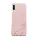 Peachy Gold - Pink Marble Samsung Galaxy A50 Case 1