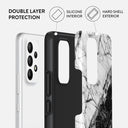 Fatal Contradiction - Black & White Marble Samsung Galaxy A33 Case 2