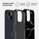 Noir Origin - Black Marble iPhone 13 Mini Case 6