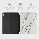 Satin White - Marble iPad Air 10.9 (5th/4th Gen) Case 3
