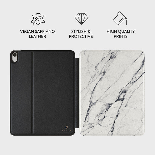 Satin White - Marble iPad Air 10.9 (5th/4th Gen) Case 3