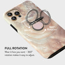 Peachy Gold - Pink Marble Ring Holder 3