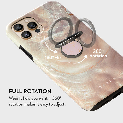 Peachy Gold - Pink Marble Ring Holder 3