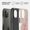 Golden Coral - Pink iPhone 12 Pro Case 6