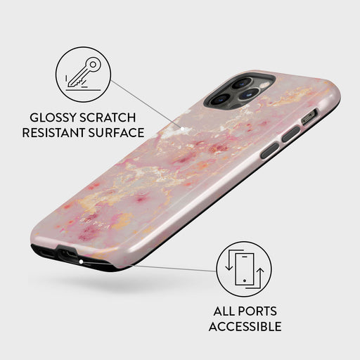Golden Coral - Pink iPhone 12 Pro Case 7