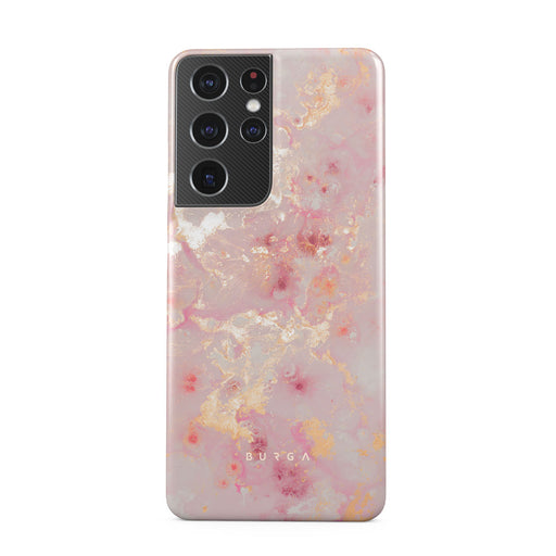Golden Coral - Pink Samsung Galaxy S21 Ultra Case 1
