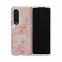 Golden Coral - Pink Samsung Galaxy Z Fold 3 Case 1