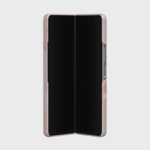 Golden Coral - Pink Samsung Galaxy Z Fold 3 Case 5