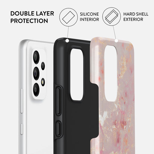 Golden Coral - Pink Samsung Galaxy A53 Case 2
