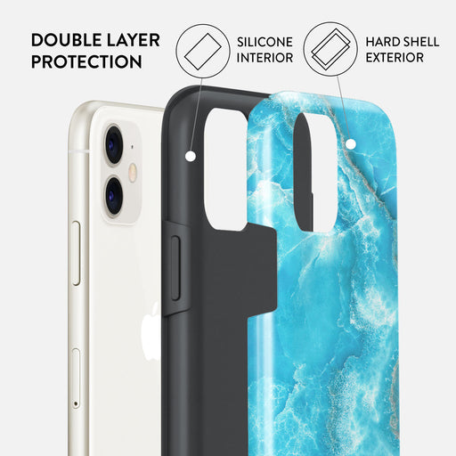 Ocean Waves - Blue iPhone 11 Case 6