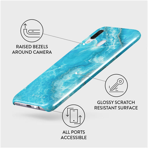 Ocean Waves - Blue Samsung Galaxy A40 Case 3