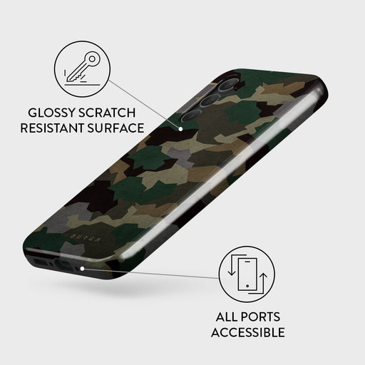 Tropical Green Camo - Samsung Galaxy A34 Case 3