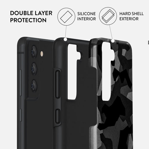 Night Black Camouflage - Samsung Galaxy S21 FE Case 2