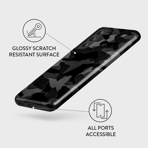 Night Black Camouflage - Samsung Galaxy S21 FE Case 3