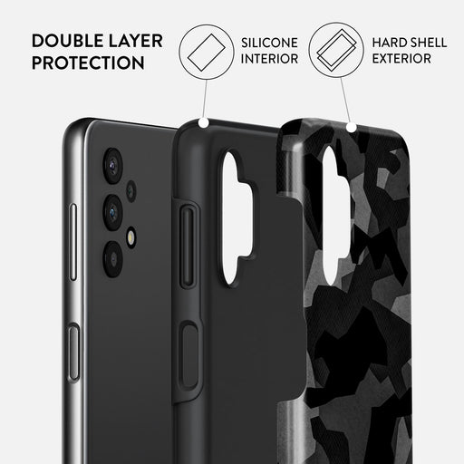 Night Black Camouflage - Samsung Galaxy A32 5G Case 2