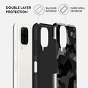 Night Black Camouflage - Samsung Galaxy A12 4G Case 6
