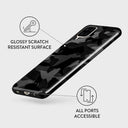 Night Black Camouflage - Samsung Galaxy A12 4G Case 7