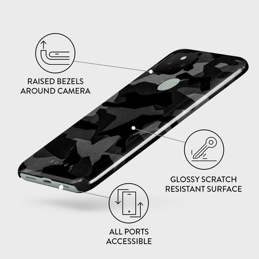 Night Black Camouflage - Google Pixel 5 Case 3