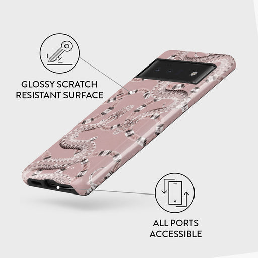 Poolside Glam - Snakes Google Pixel 6 Pro Case 3