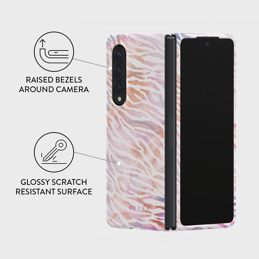 Sultry July - Zebra Samsung Galaxy Z Fold 4 Case 3