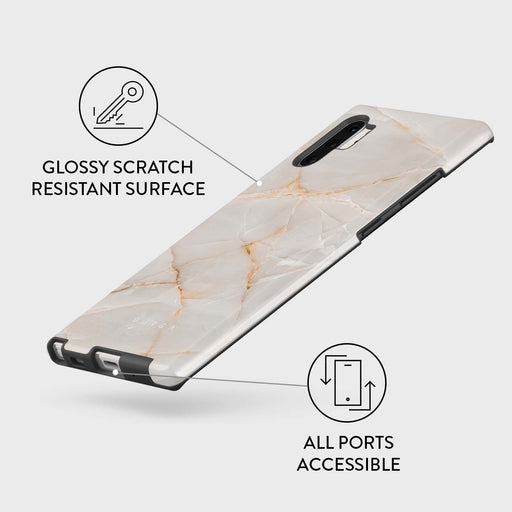 Vanilla Sand - Marble Samsung Galaxy Note 10 Plus Case 7