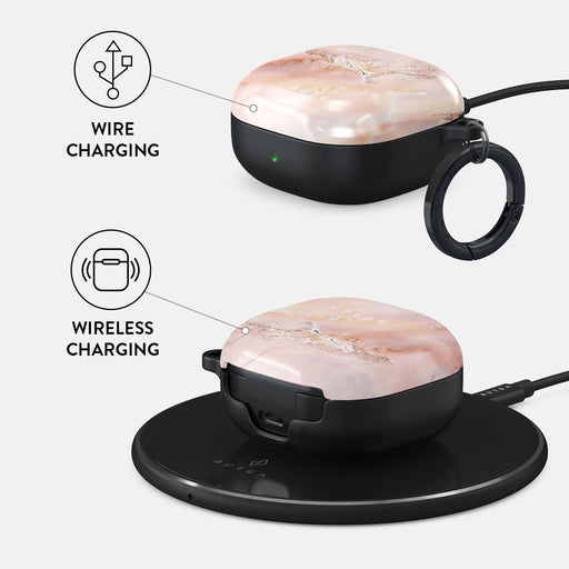 Morning Sunshine - Pastel Marble Samsung Galaxy Buds Live Case 3
