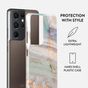 Pastel Hues - Colorful Marble Samsung Galaxy S21 Ultra Case 2