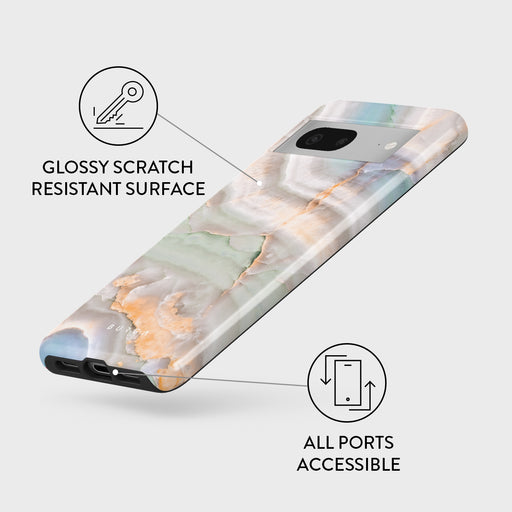 Pastel Hues - Colorful Marble Google Pixel 7 Case 3