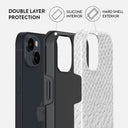 Glacial Desert - White Snakeskin iPhone 14 Case 6