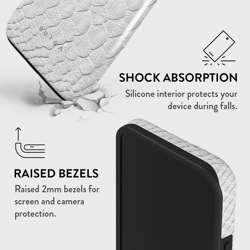 Glacial Desert - White Snakeskin iPhone 14 Case 8