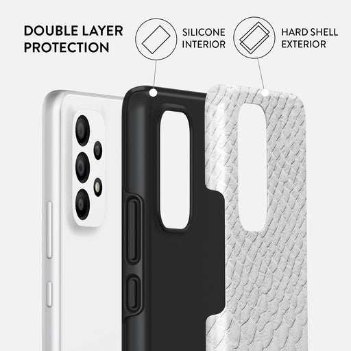 Glacial Desert - White Snakeskin Samsung Galaxy A53 Case 2