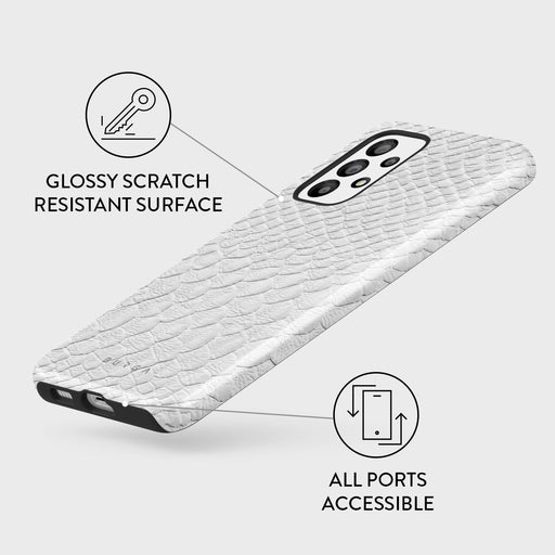 Glacial Desert - White Snakeskin Samsung Galaxy A53 Case 3