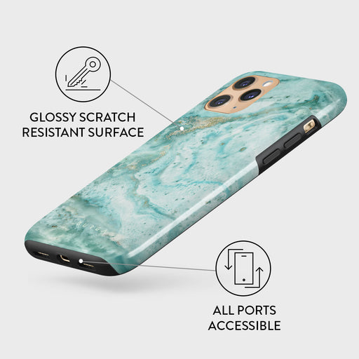 Uluwatu Waves - Teal iPhone 11 Pro Case 7
