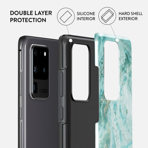 Uluwatu Waves - Teal Samsung Galaxy S20 Ultra 4G / 5G Case 6