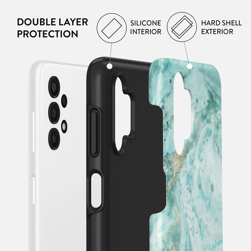 Uluwatu Waves - Teal Samsung Galaxy A13 4G Case 2