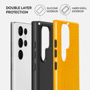 Canary Yellow - Snake Skin Samsung Galaxy S22 Ultra Case 6
