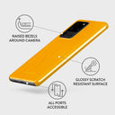Canary Yellow - Snake Skin Samsung Galaxy S20 Ultra 4G / 5G Case 3