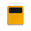 Canary Yellow - Snake Skin Samsung Galaxy Z Flip 4 Case 1