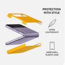 Canary Yellow - Snake Skin Samsung Galaxy Z Flip 4 Case 2