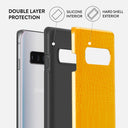 Canary Yellow - Snake Skin Samsung Galaxy S10 4G Case 6