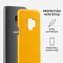 Canary Yellow - Snake Skin Samsung Galaxy S9 Case 2