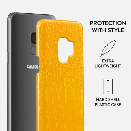 Canary Yellow - Snake Skin Samsung Galaxy S9 Case 2