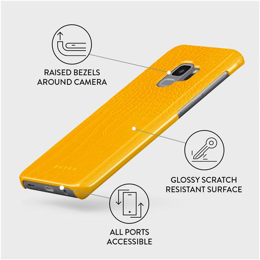 Canary Yellow - Snake Skin Samsung Galaxy S9 Case 3