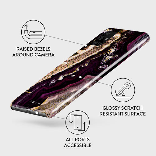 Purple Skies - Marble Samsung Galaxy A71 4G Case 3